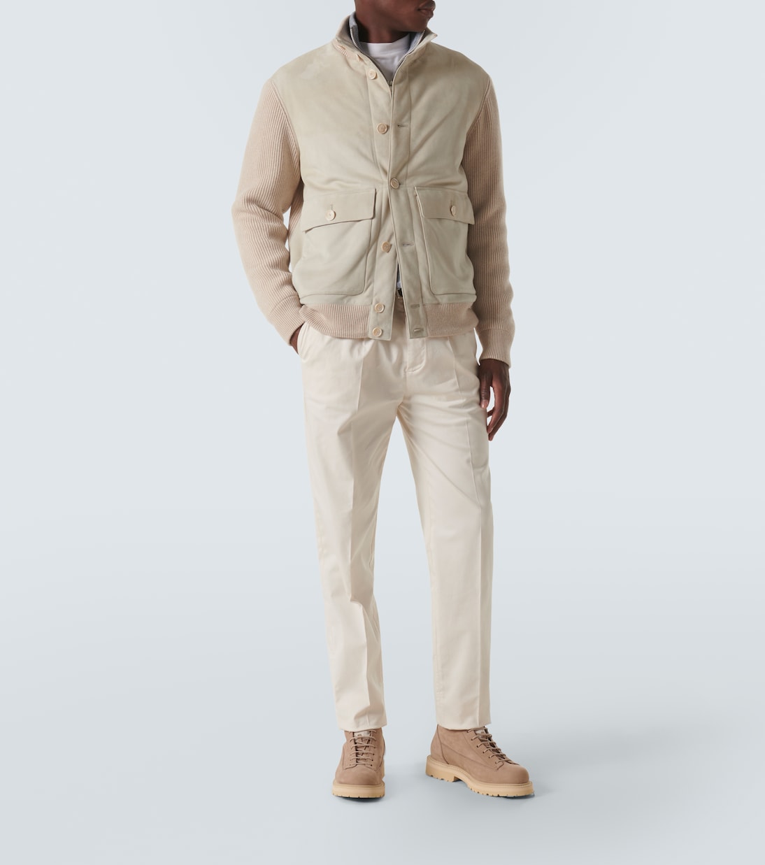 Pantaloni chino in misto cotone | Brunello Cucinelli
