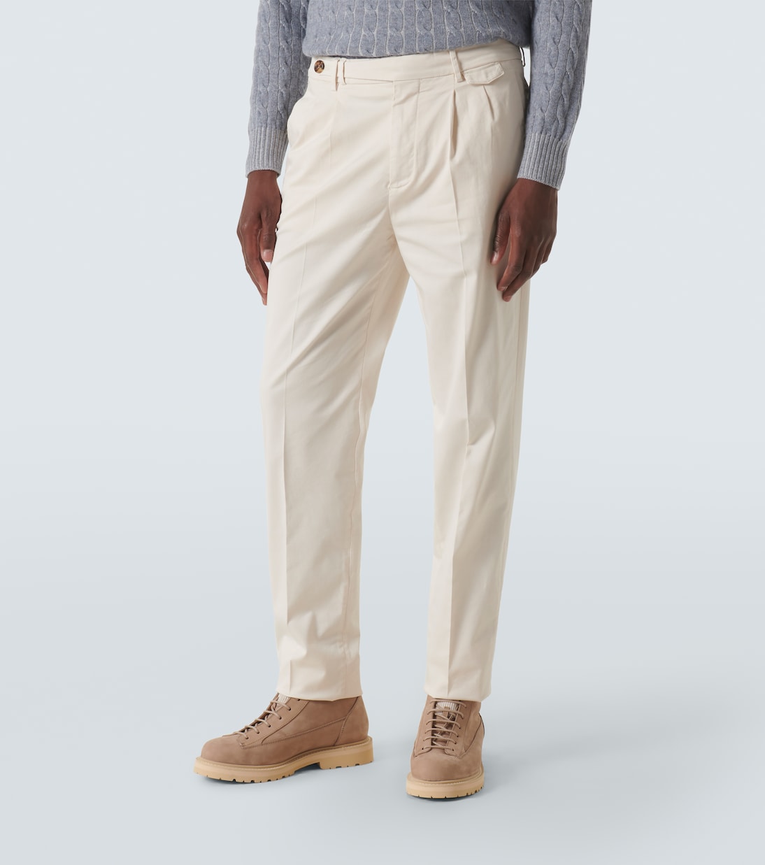 Pantaloni chino in misto cotone | Brunello Cucinelli