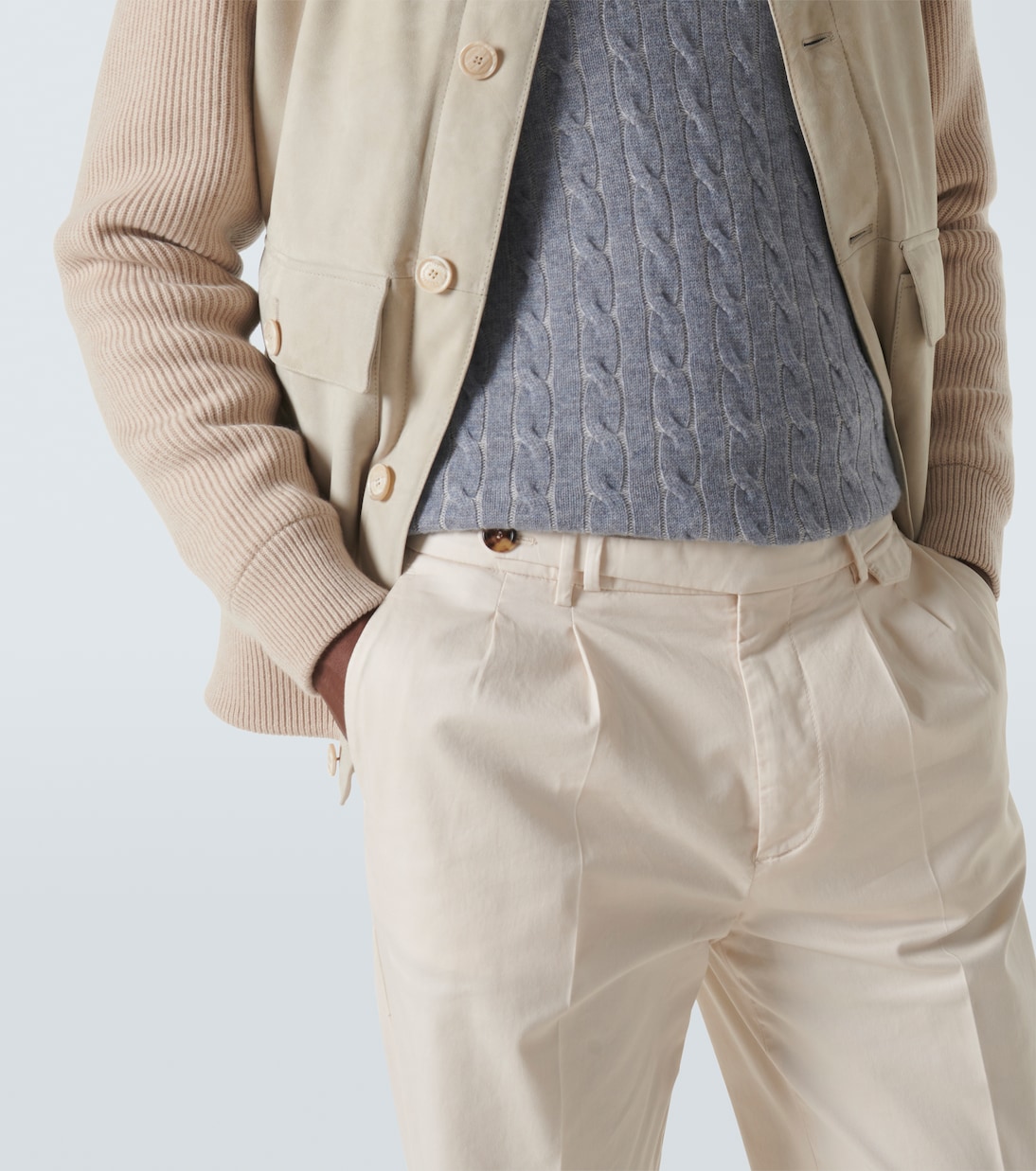 Pantaloni chino in misto cotone | Brunello Cucinelli