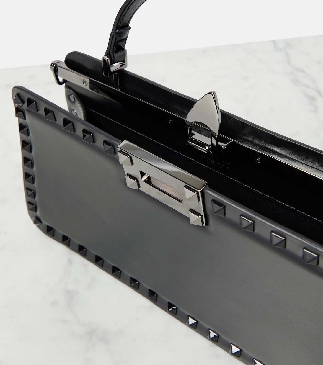 Clutch Rockstud Small aus Leder | Valentino Garavani