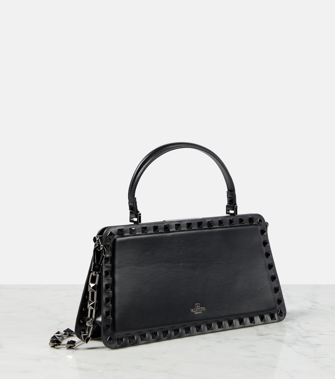Clutch Rockstud Small aus Leder | Valentino Garavani