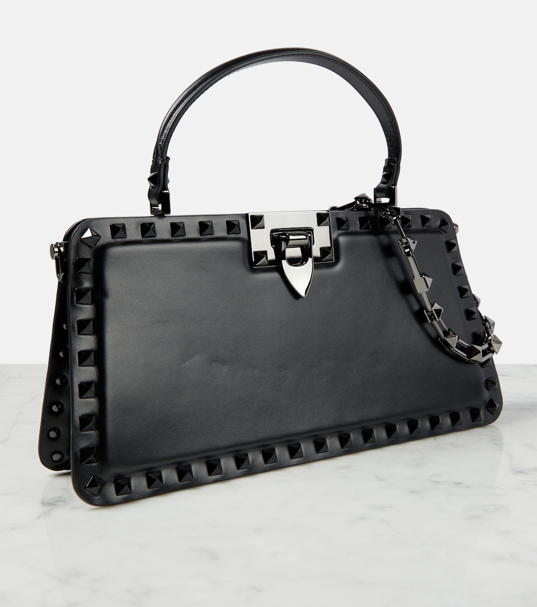 Clutch Rockstud Small aus Leder | Valentino Garavani