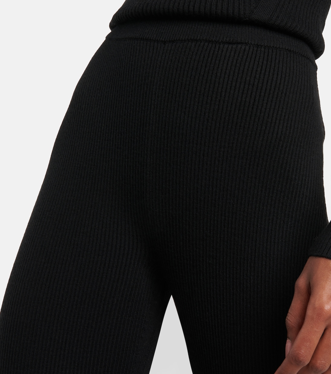 Pantalon évasé en laine mélangée | Joseph