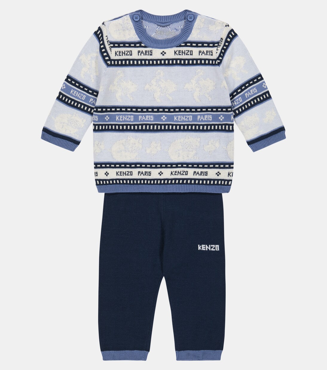 Bebé - set de jersey y pantalón de algodón | Kenzo Kids
