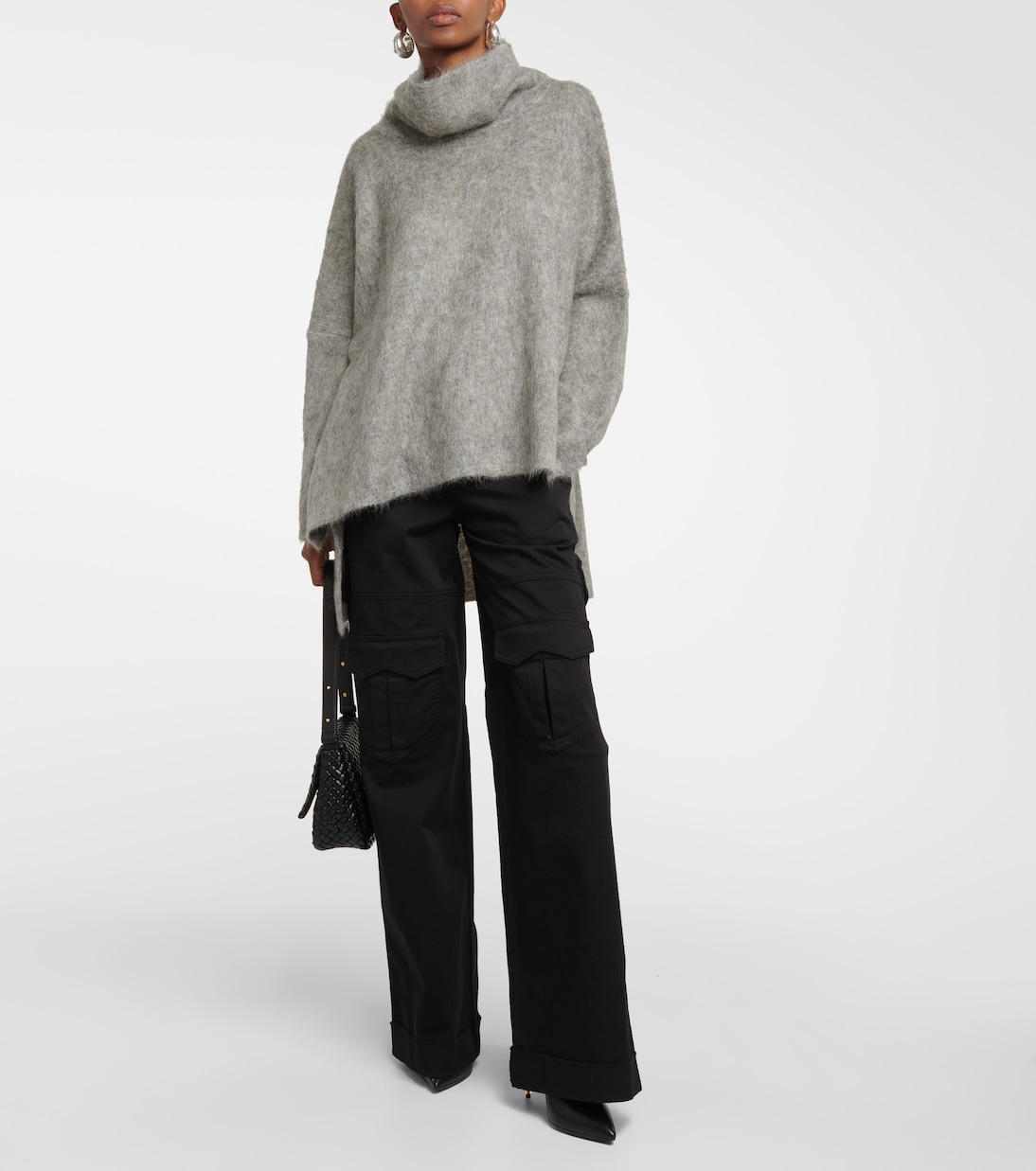 Mockneck mohair-blend sweater  | Tom Ford