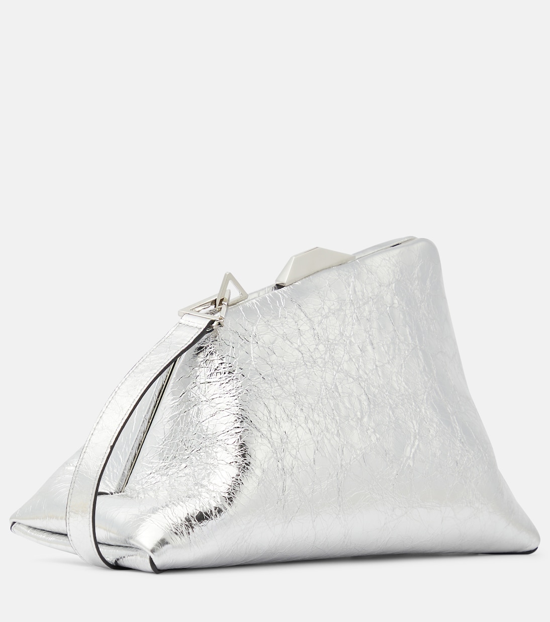 Borsa a spalla Day Off in pelle metallizzata | The Attico