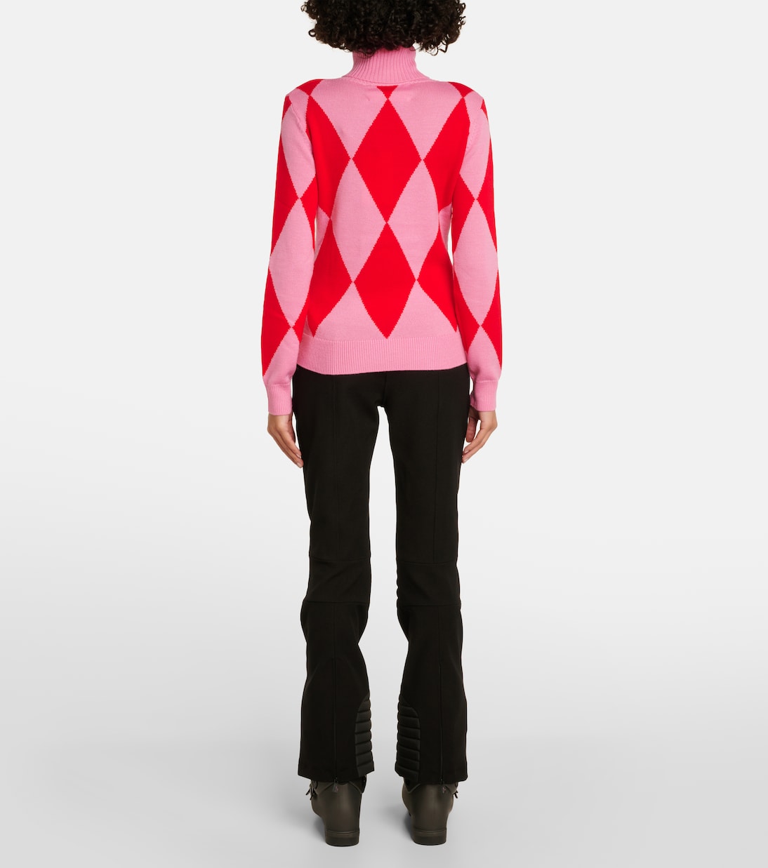 Intarsia wool turtleneck sweater | Perfect Moment