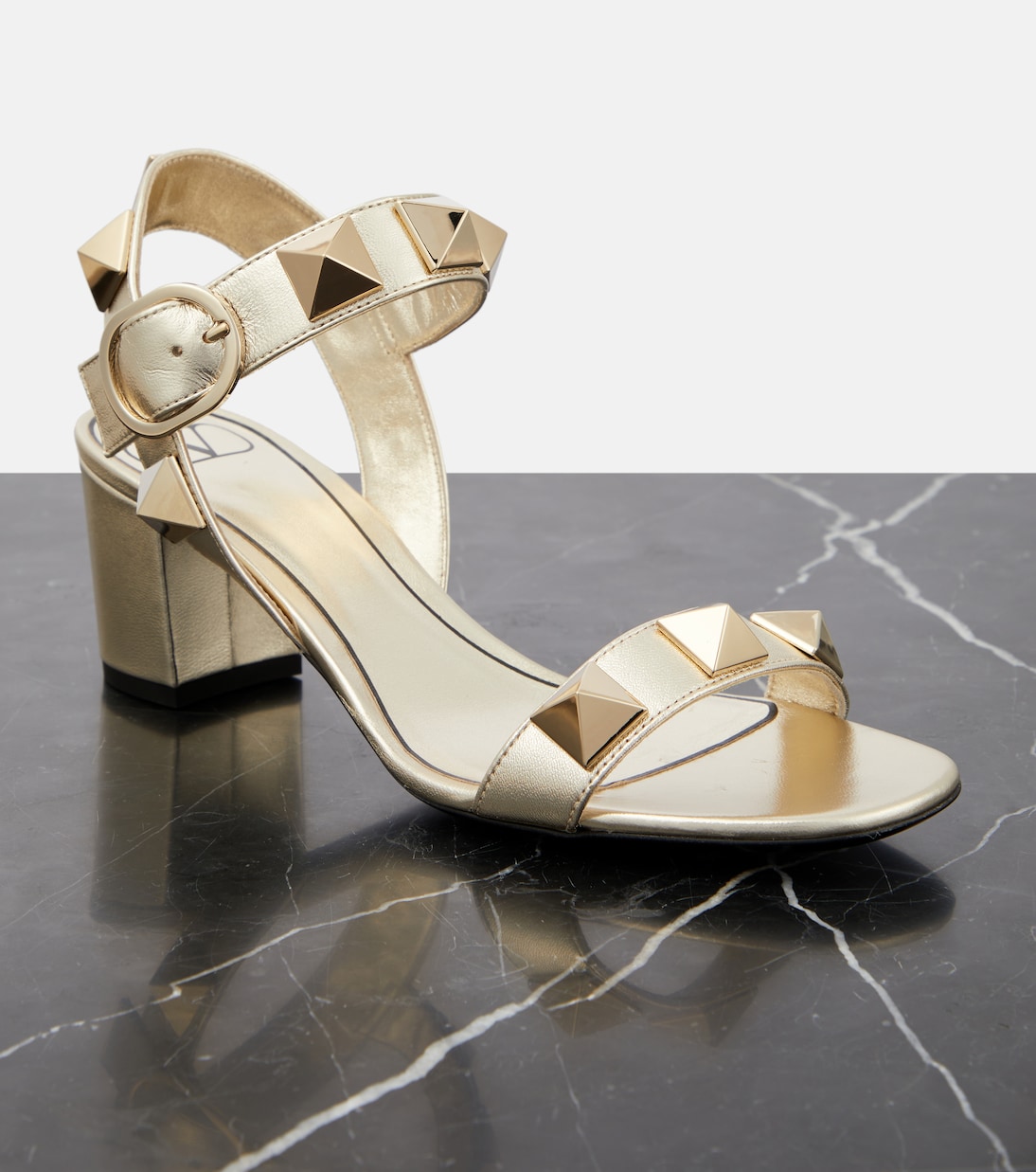 Roman Stud leather sandals  | Valentino Garavani