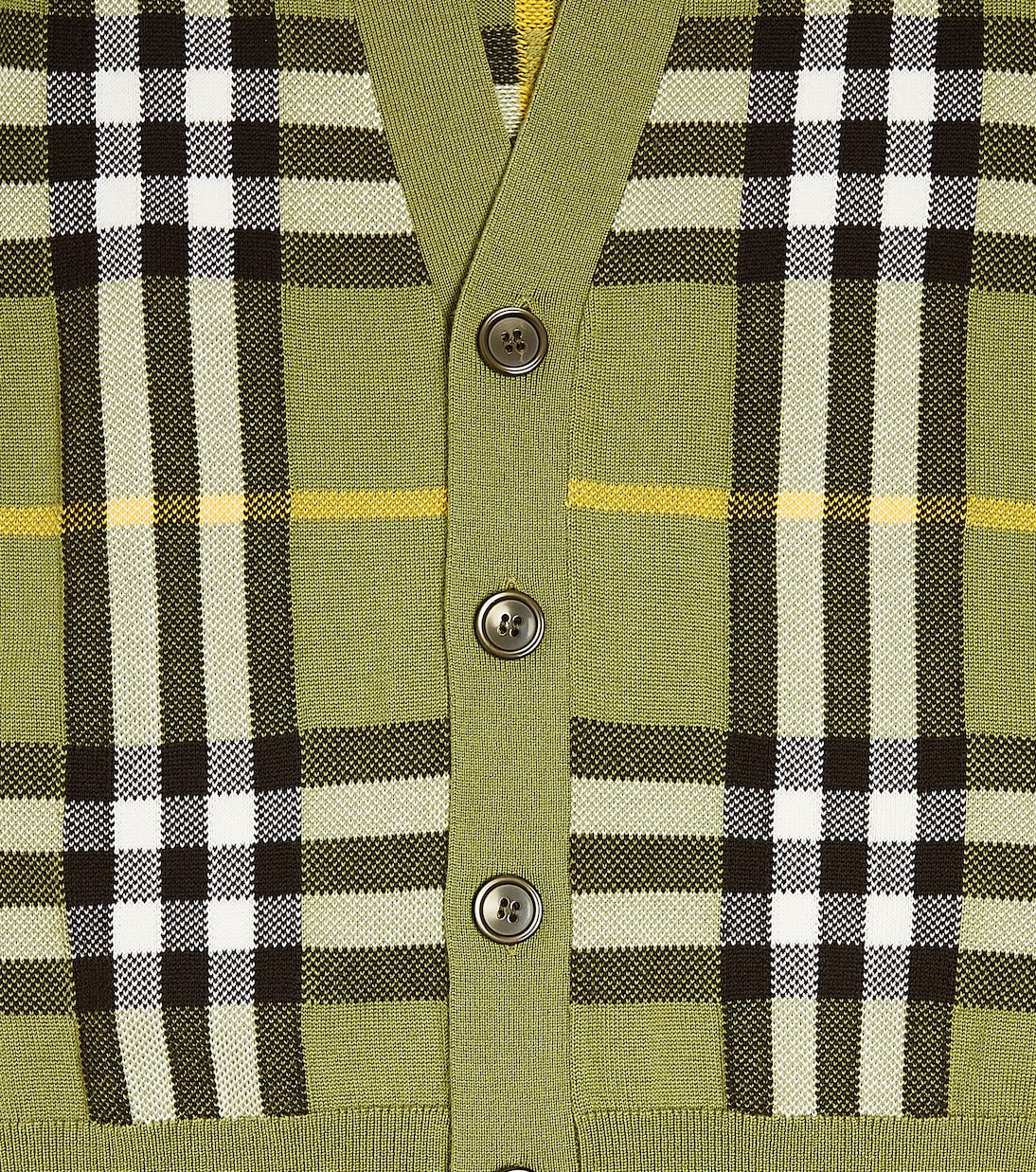 Cardigan Burberry Check aus einem Wollgemisch | Burberry Kids