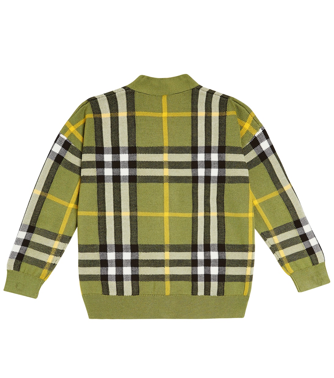 Cardigan Burberry Check aus einem Wollgemisch | Burberry Kids