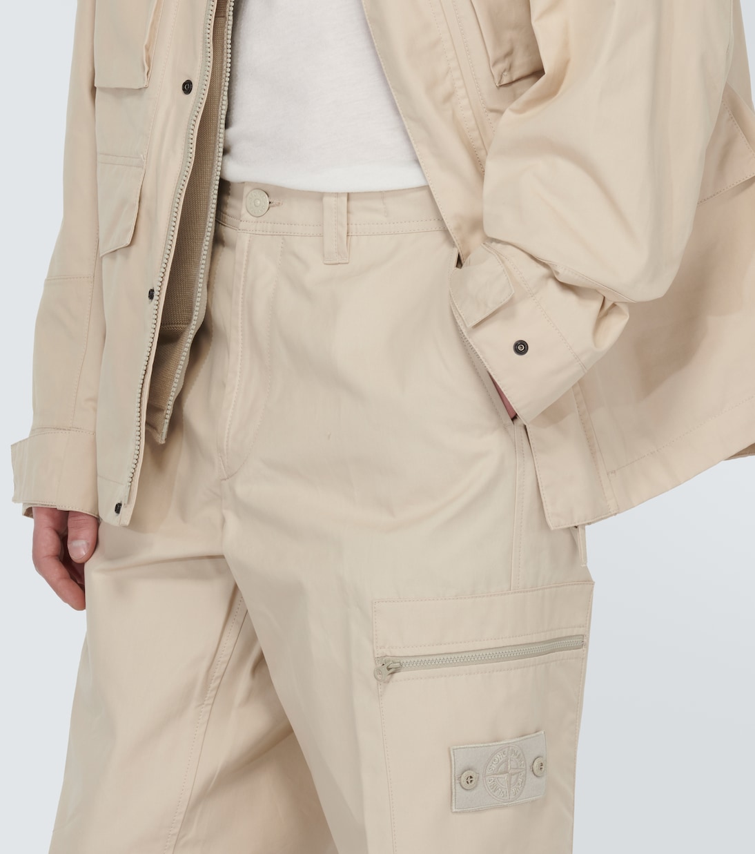Pantalones rectos Ghost de algodón | Stone Island