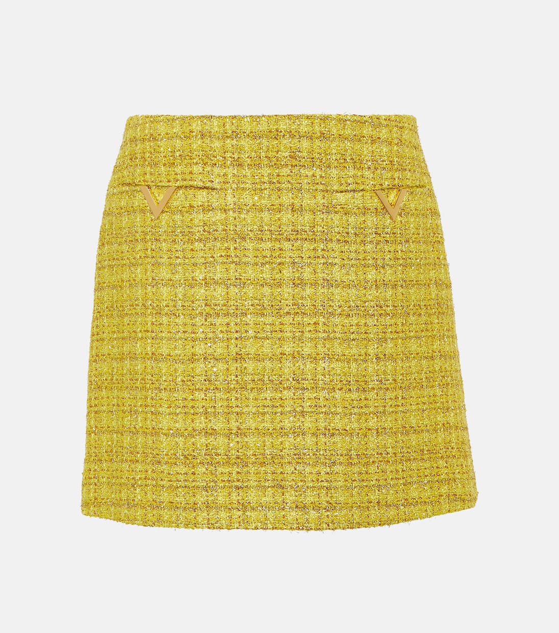 Mini-jupe VGold en tweed | Valentino