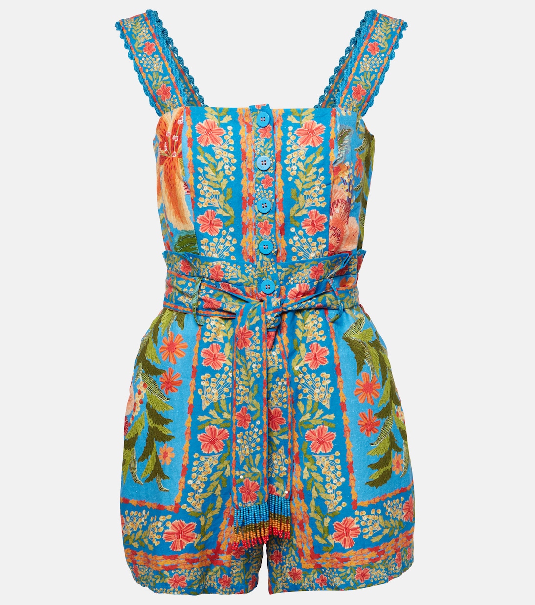 Combi-short Stiched Garden en lin | Farm Rio