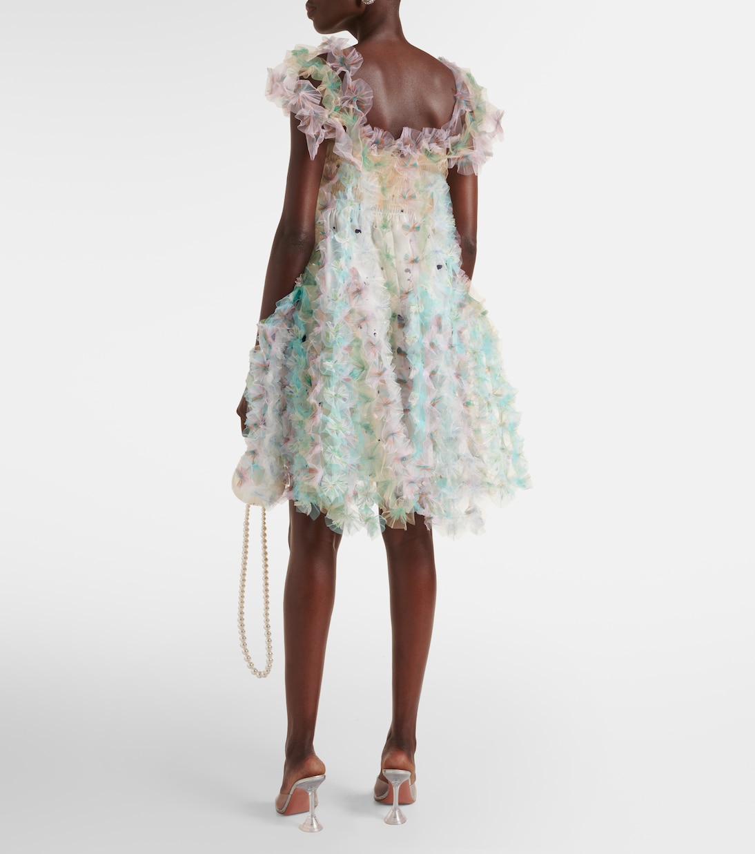 Floral off-shoulder midi dress | Susan Fang