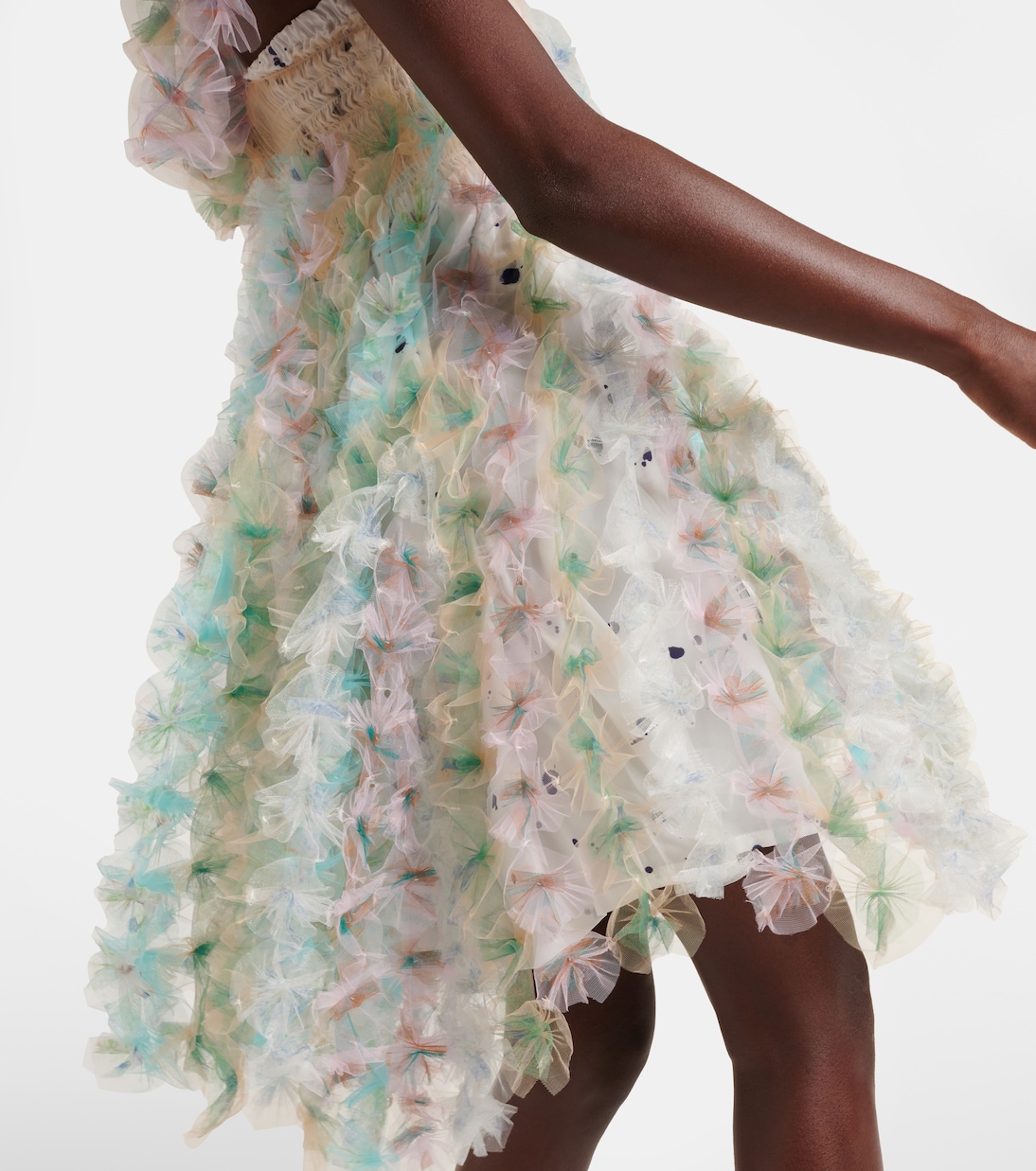 Floral off-shoulder midi dress | Susan Fang