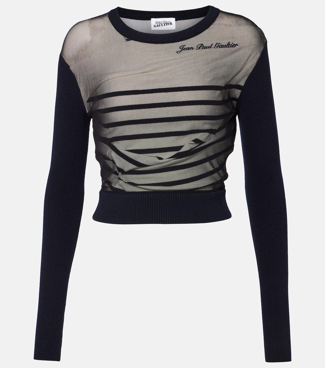 Top The Marinière de jersey y tul | Jean Paul Gaultier