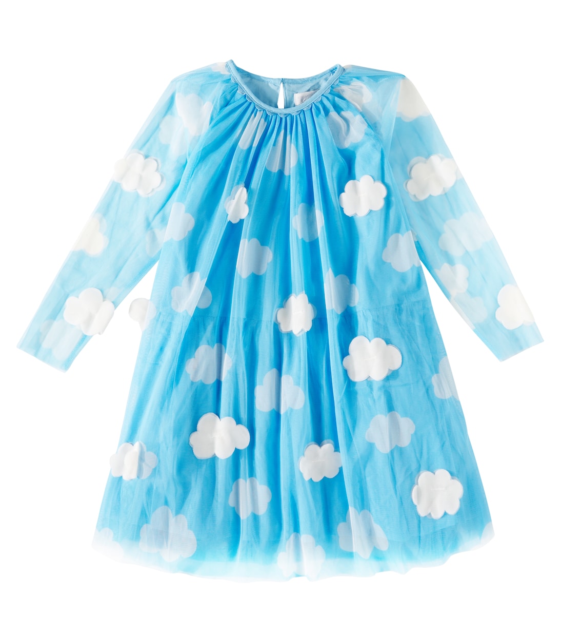 Abito in tulle con stampa e applicazioni | Stella McCartney Kids