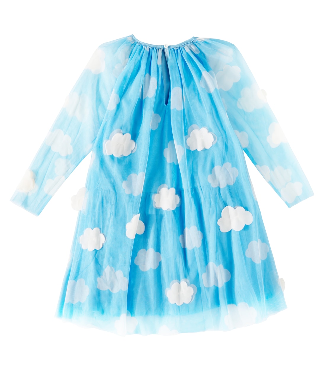 Abito in tulle con stampa e applicazioni | Stella McCartney Kids