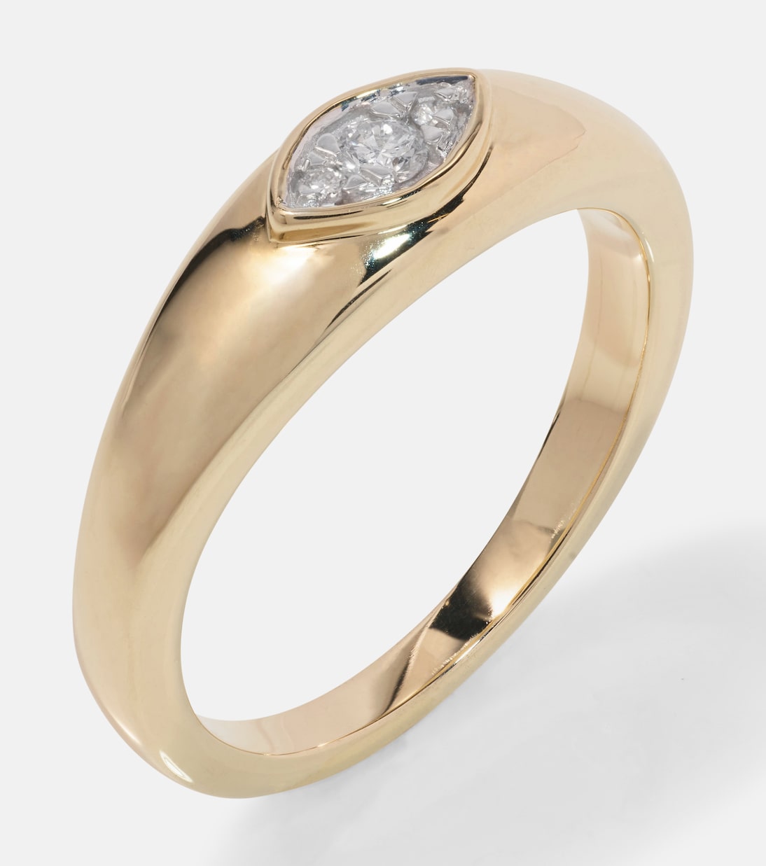 Bague Muse en or 10 ct et diamants | Stone and Strand