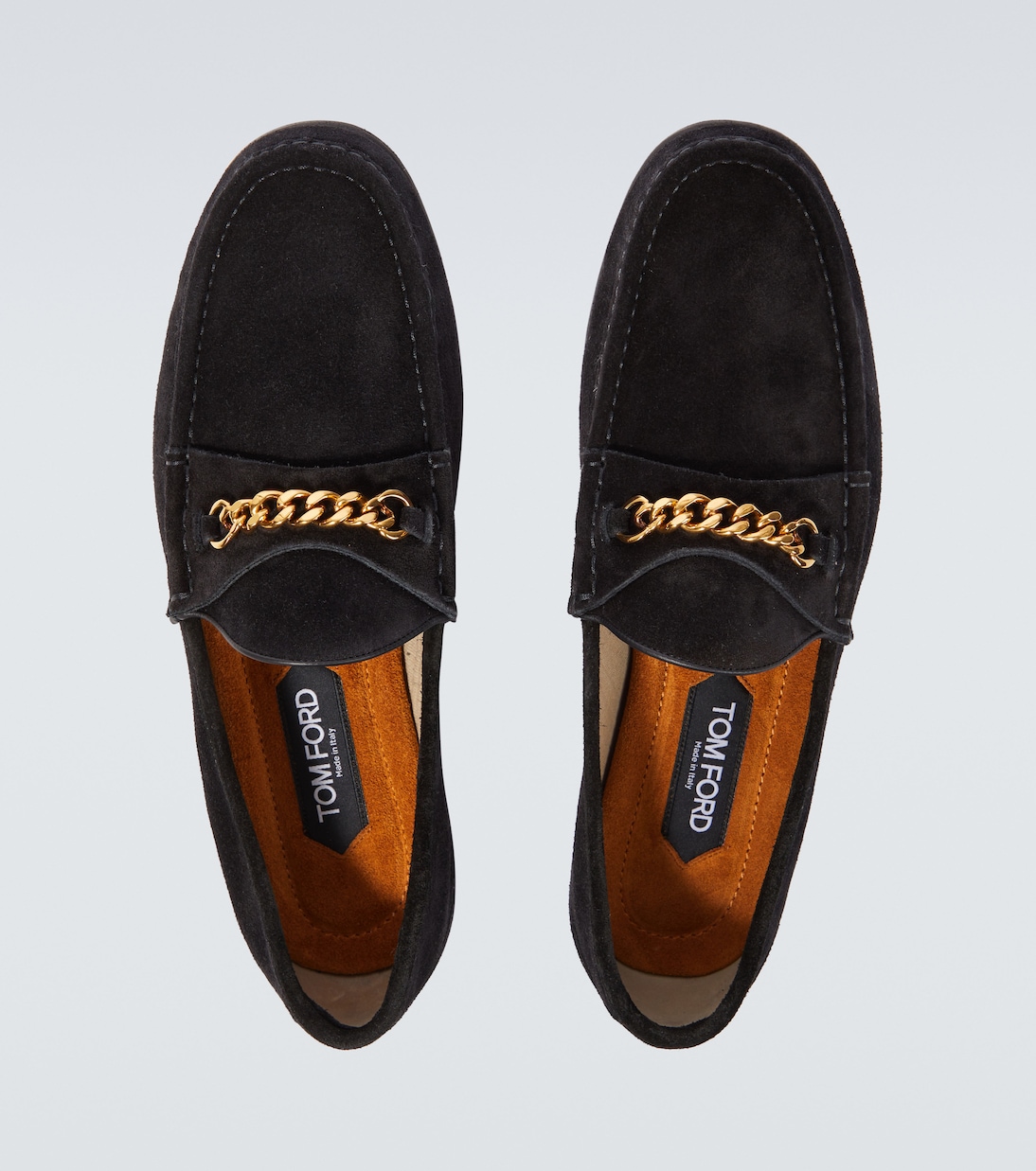 Mocassins York Chain en daim | Tom Ford