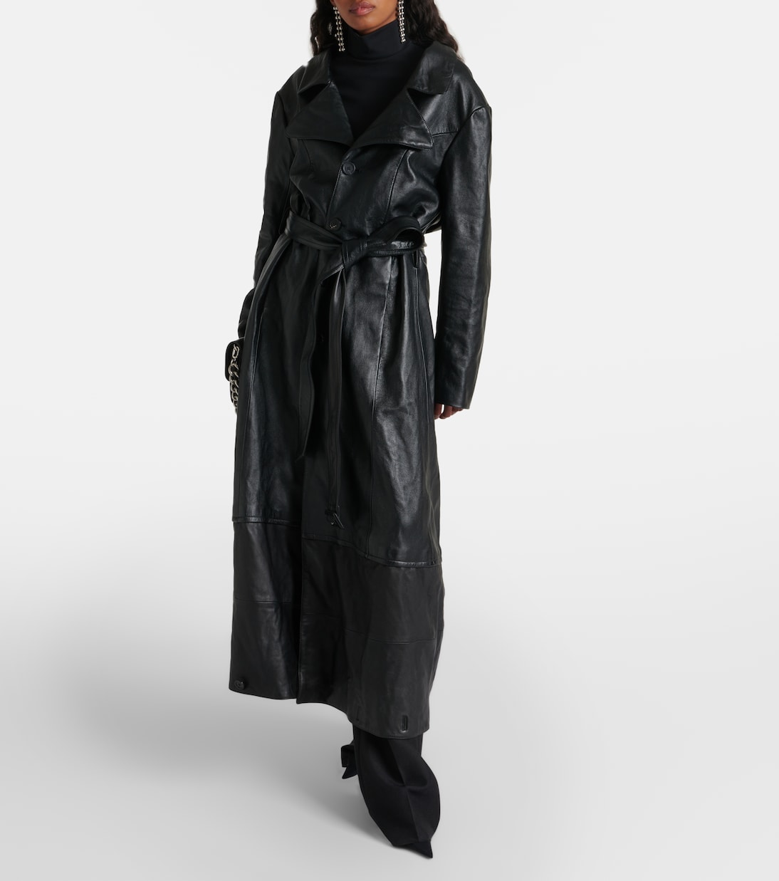 Chaqueta de Cuero Elegante Balenciaga para Jóvenes Modernos