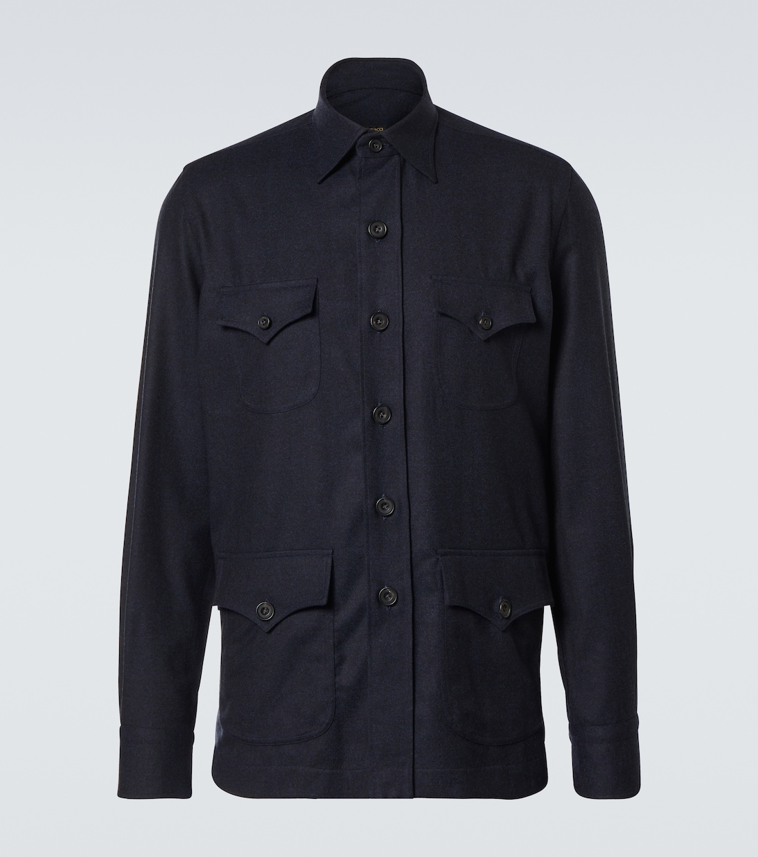 Hemdjacke aus Wolle | Rubinacci