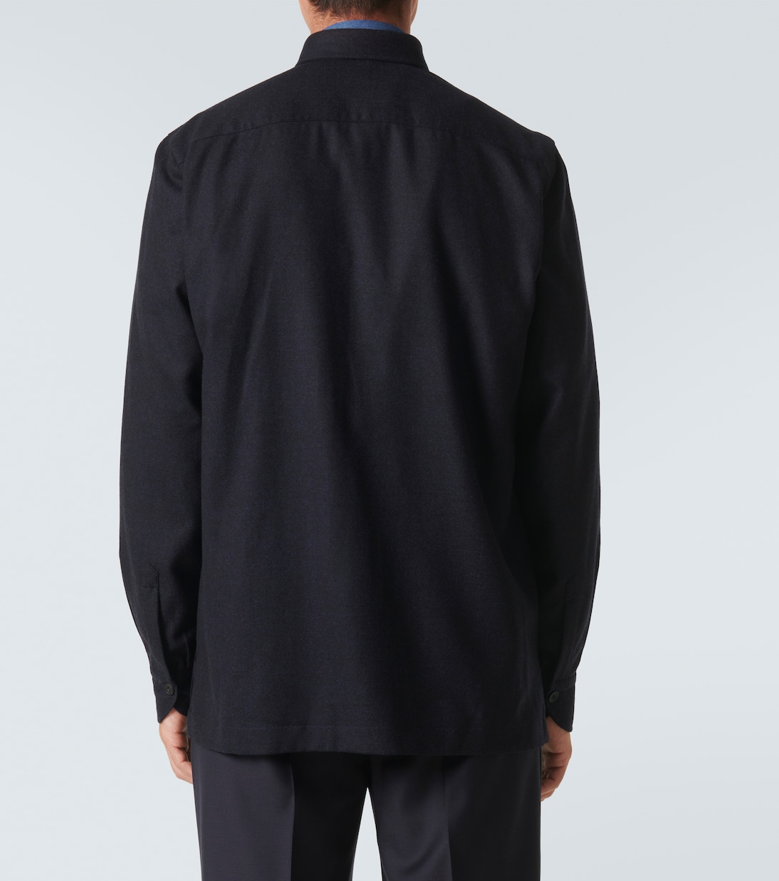 Hemdjacke aus Wolle | Rubinacci