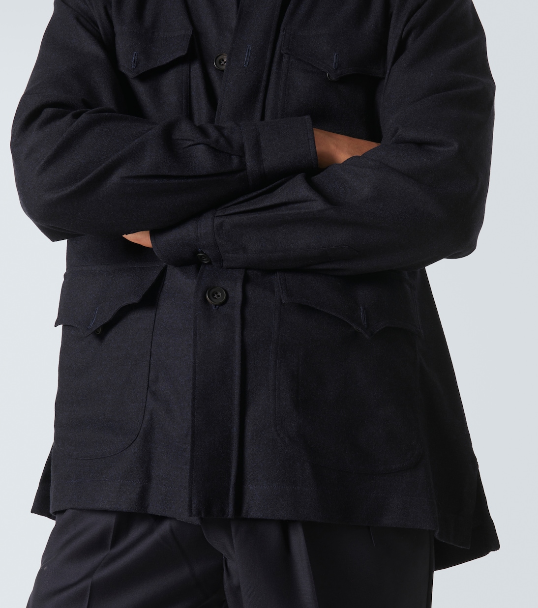 Hemdjacke aus Wolle | Rubinacci