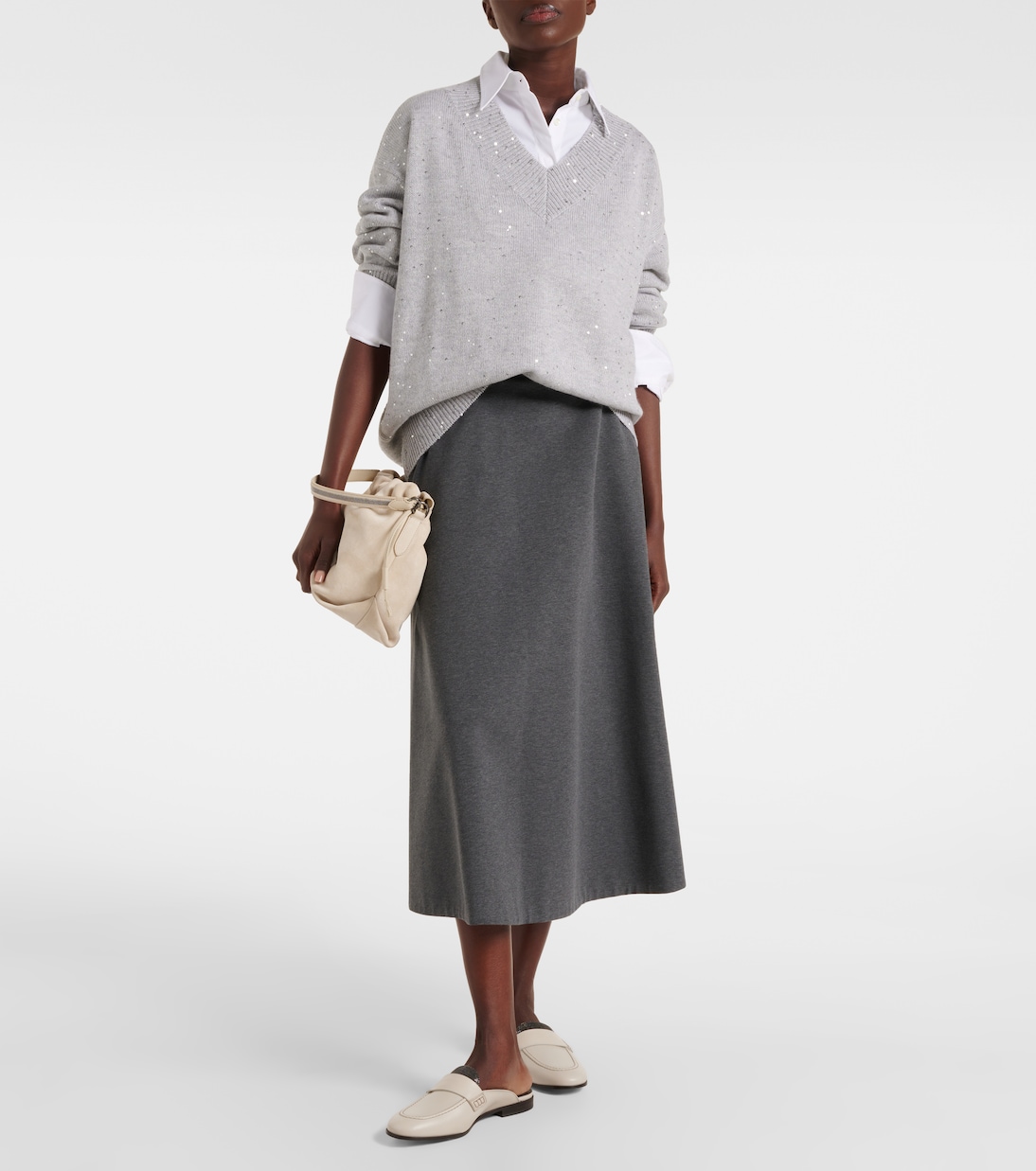 Pull en cachemire et soie | Brunello Cucinelli