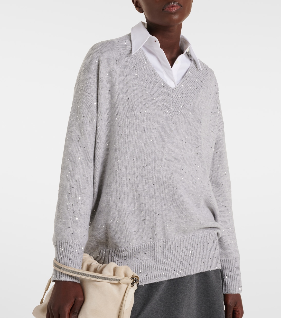 Pull en cachemire et soie | Brunello Cucinelli