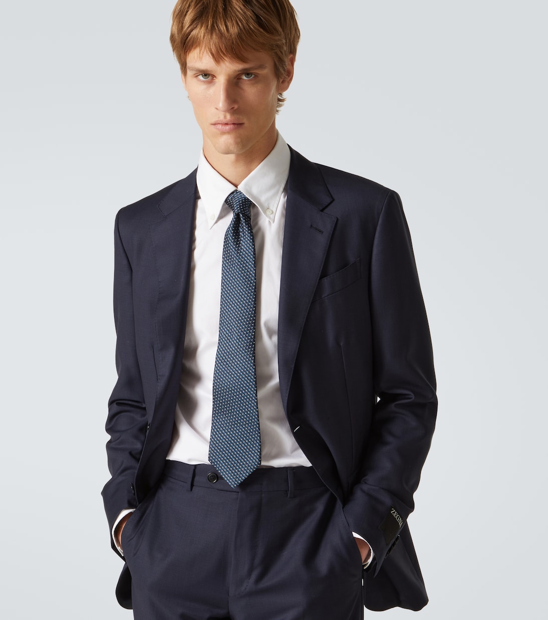 Cravatta in jacquard di seta  | Zegna