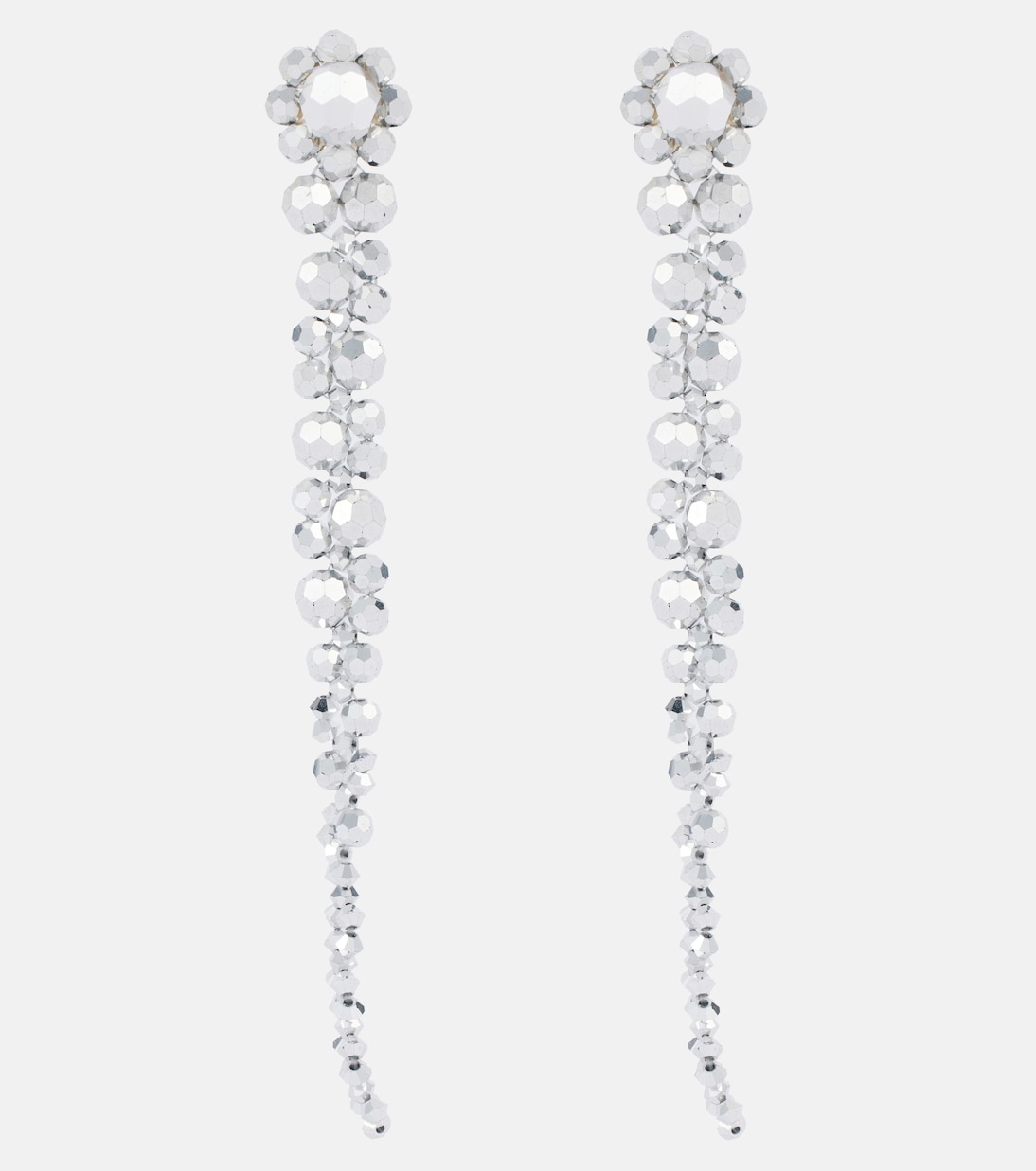 Drip crystal-embellished drop earrings | Simone Rocha