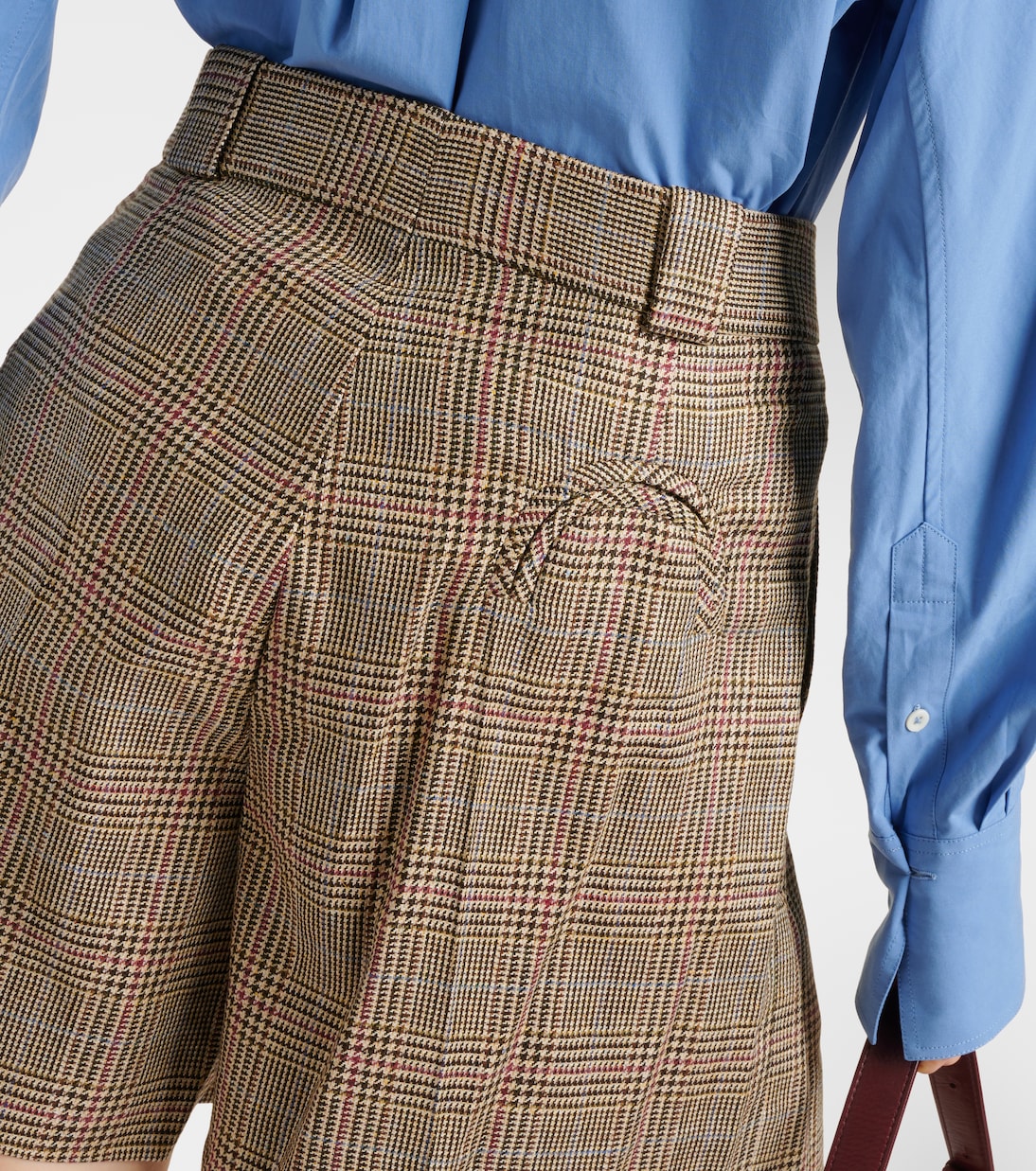 Shorts in seta a quadri | Blazé Milano
