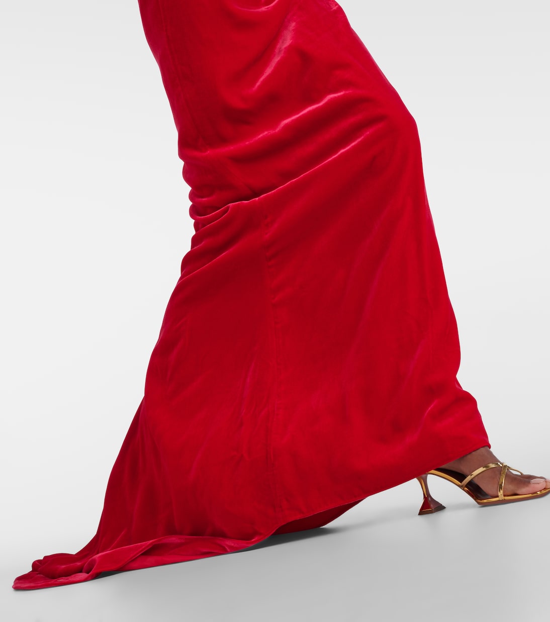 Vestido de fiesta de terciopelo con lazo | Alessandra Rich