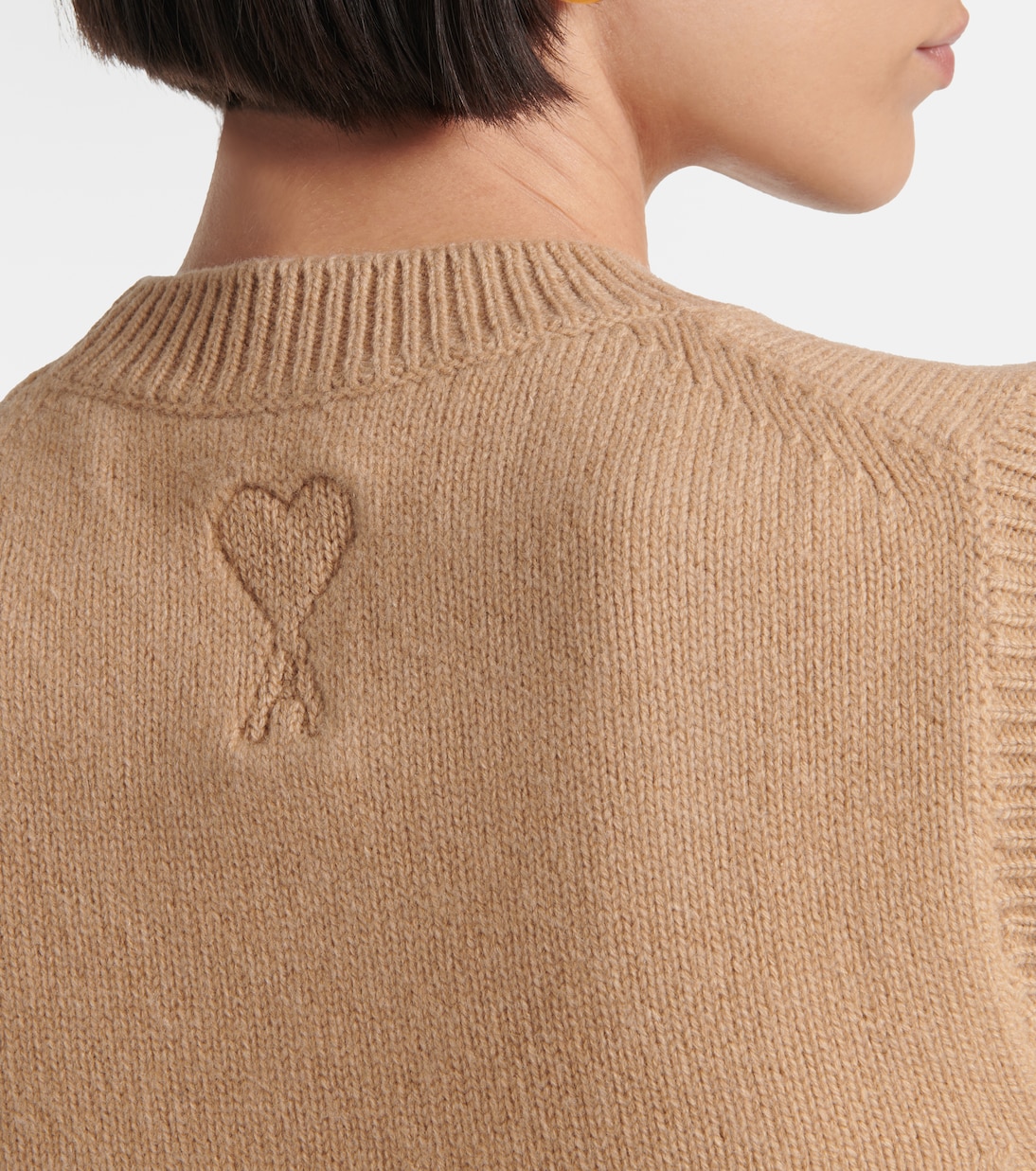 Argyle wool and cashmere sweater vest | Ami Paris