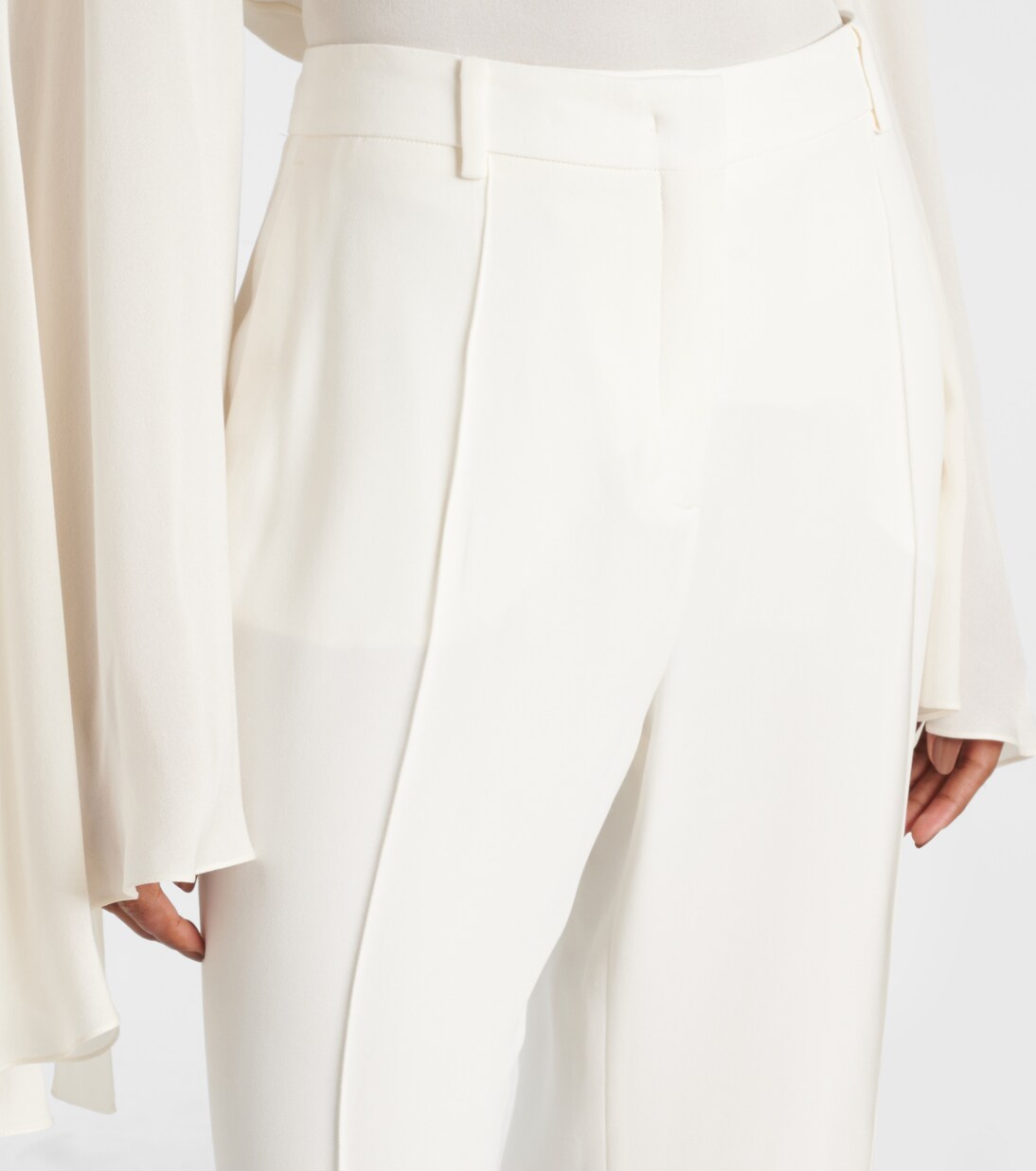 Pantaloni flared in cady a vita alta | Elie Saab