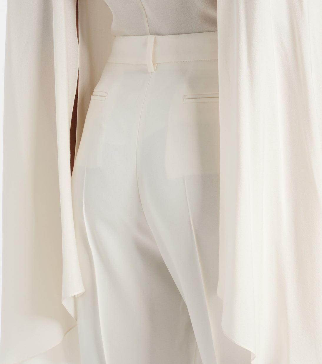 Pantaloni flared in cady a vita alta | Elie Saab
