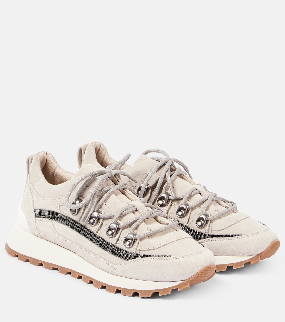 Sneakers in suede | Brunello Cucinelli