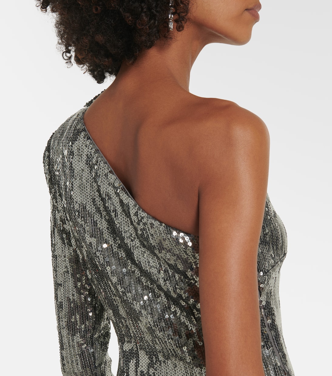 Abito lungo monospalla con paillettes | Roland Mouret