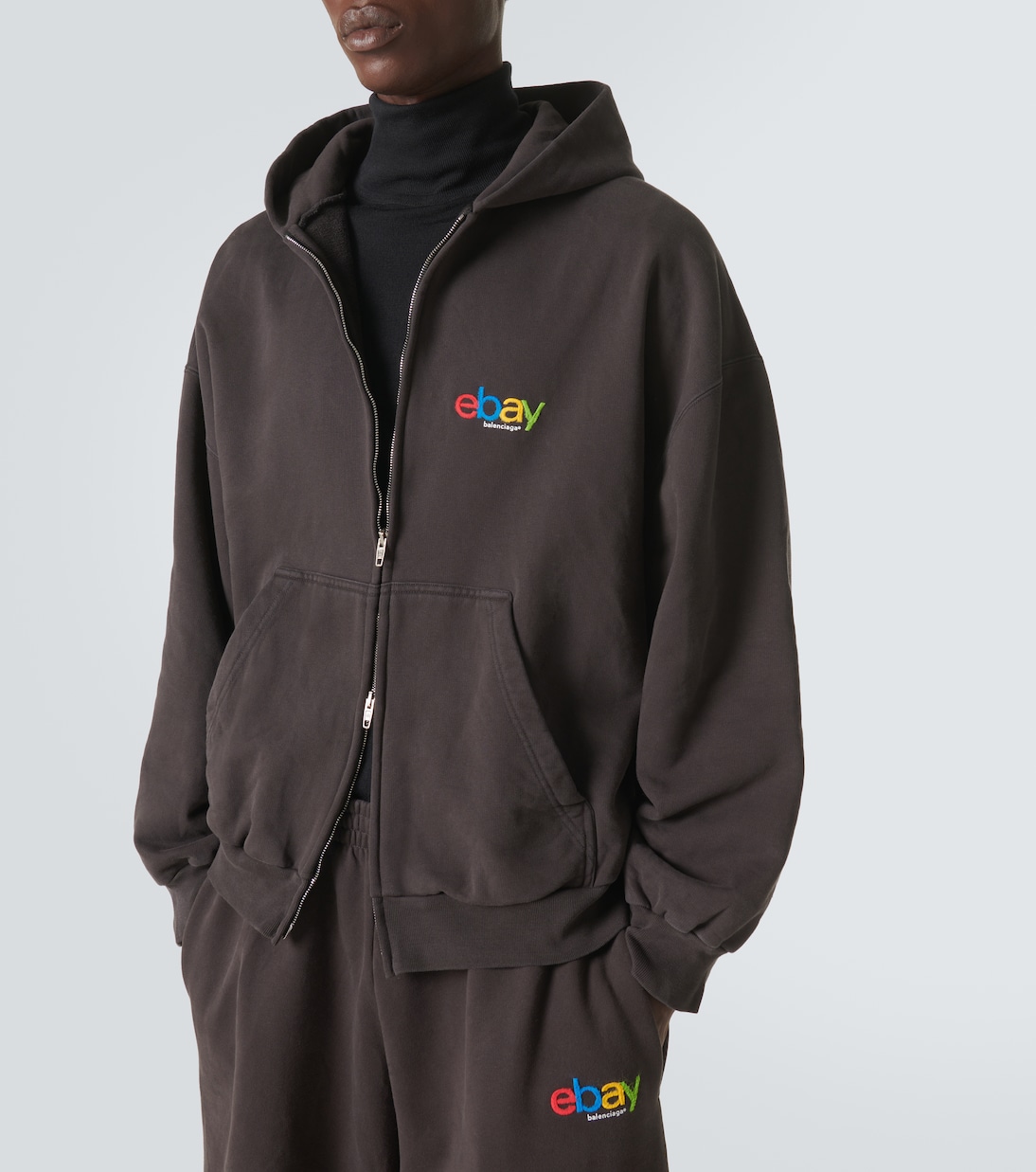 Sudadera con capucha de algodón estampada | Balenciaga