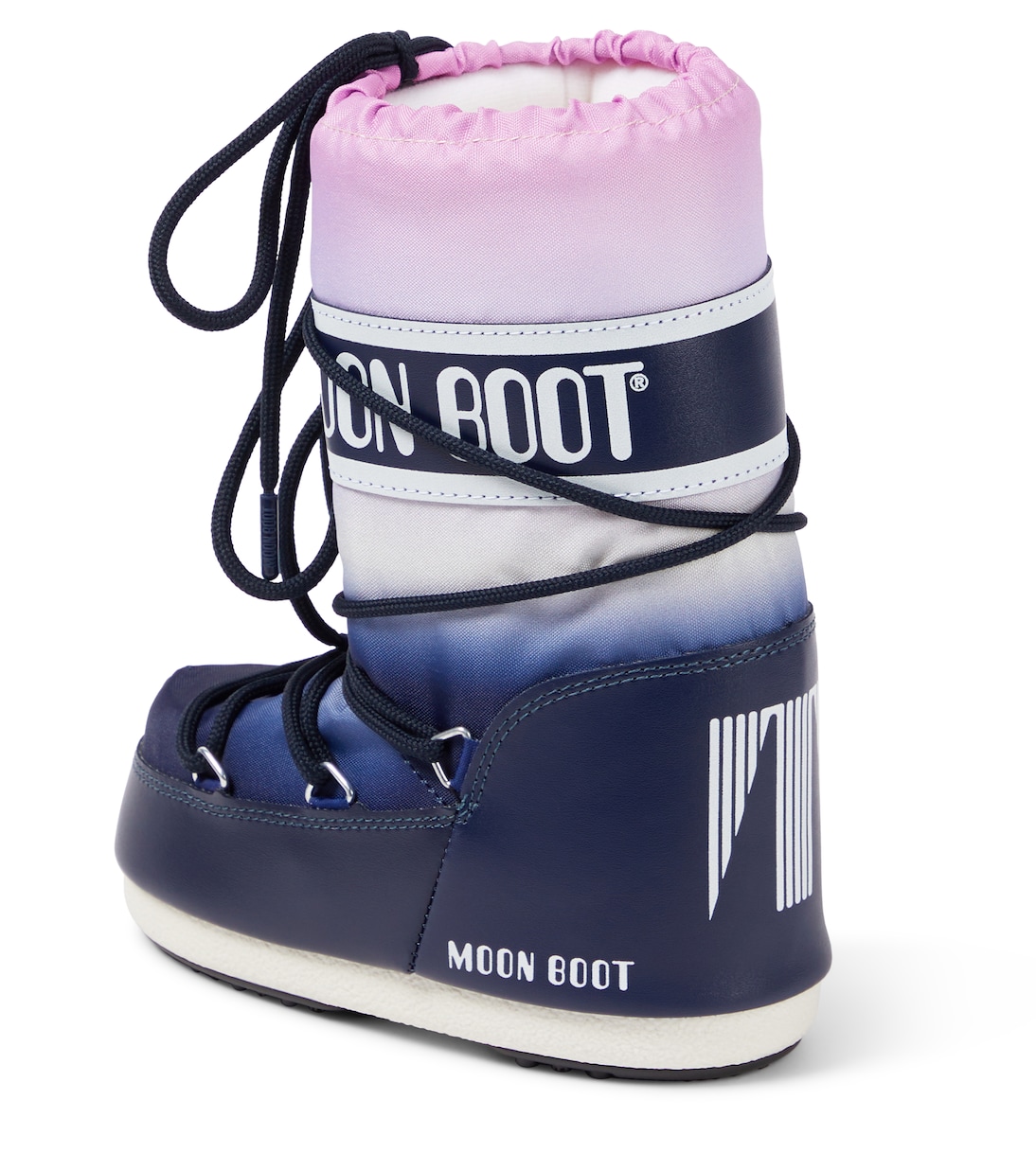 Icon faux leather-trimmed snow boots | Moon Boot Kids