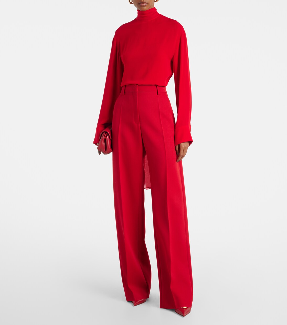 Blouse en laine et soie | Valentino