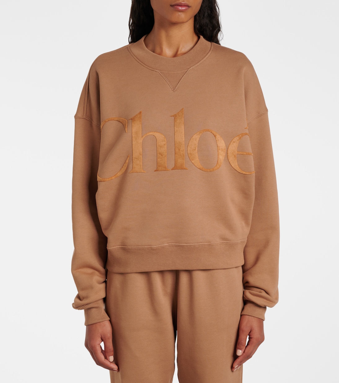 Felpa in cotone con logo | Chloé