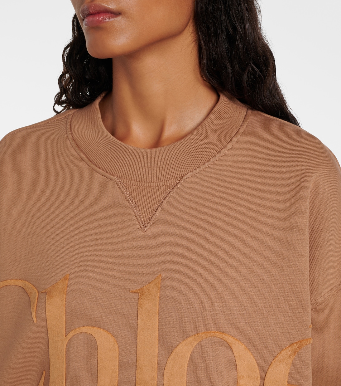 Felpa in cotone con logo | Chloé