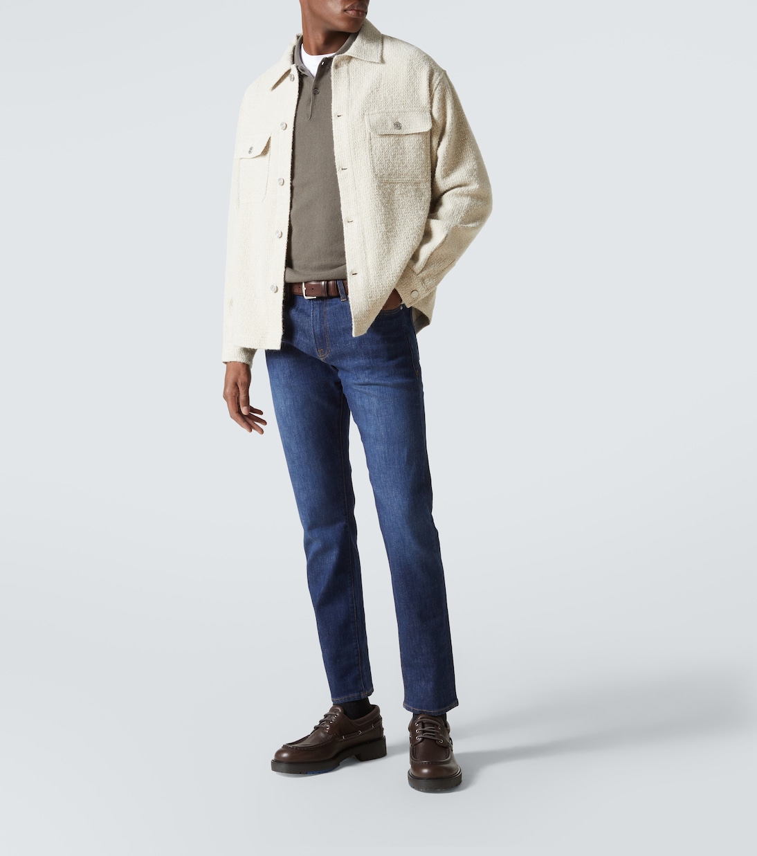 Hemdjacke aus Tweed | Frame