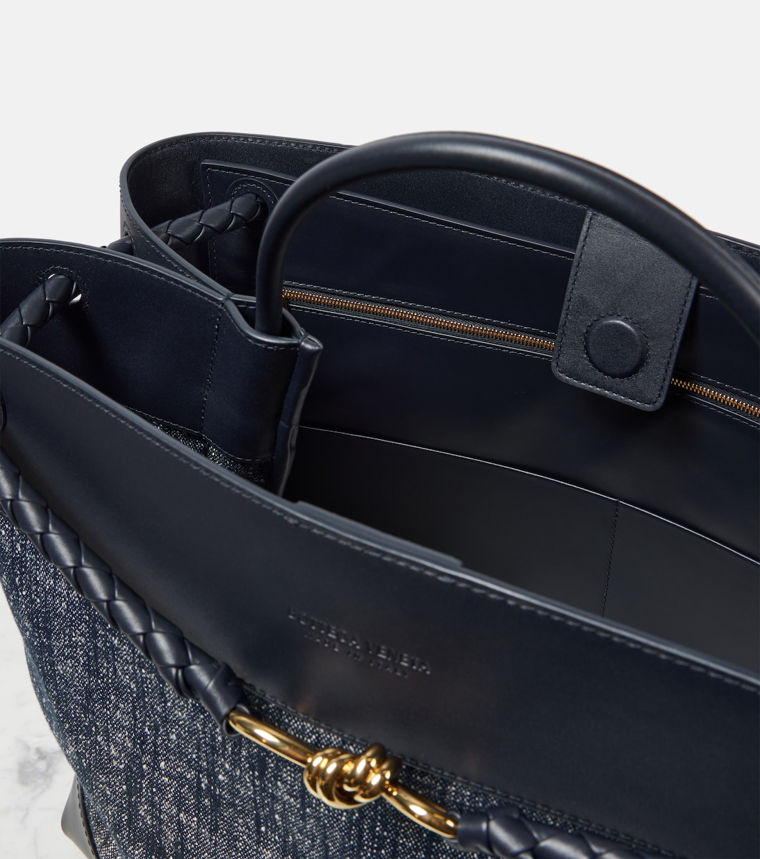 Borsa Andiamo Large in denim | Bottega Veneta