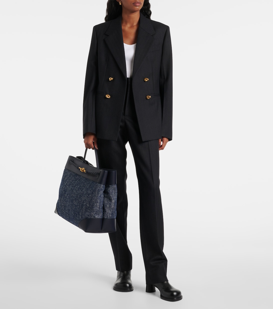 Borsa Andiamo Large in denim | Bottega Veneta
