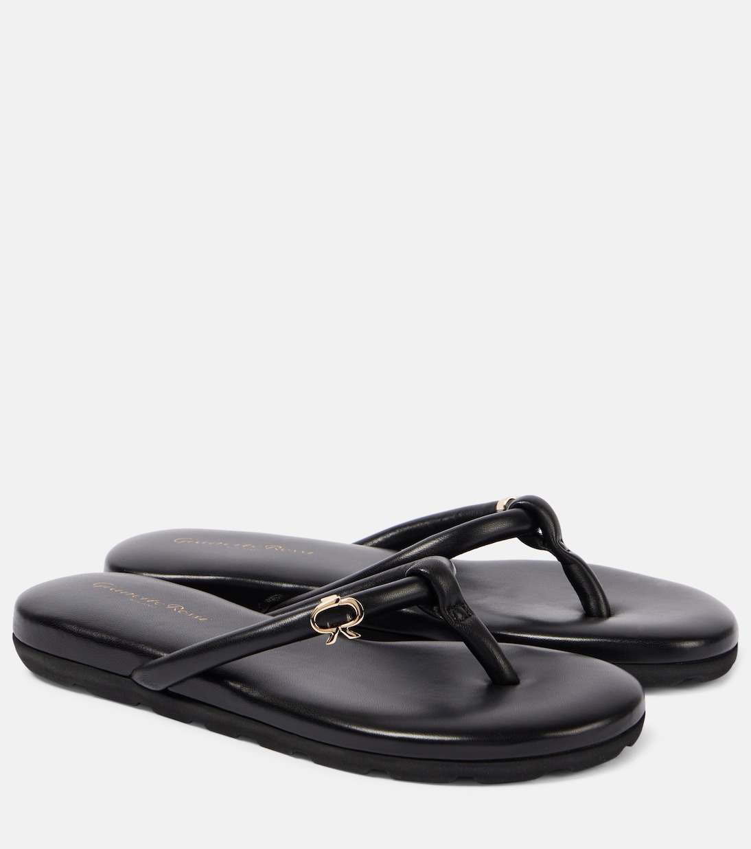 Tongs Juno en cuir | Gianvito Rossi