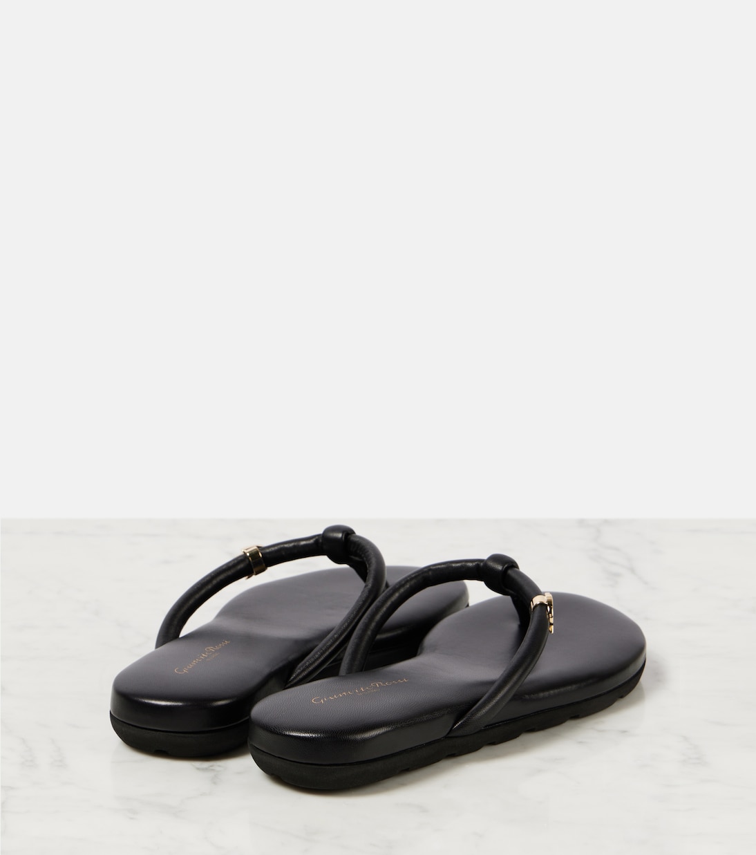 Tongs Juno en cuir | Gianvito Rossi