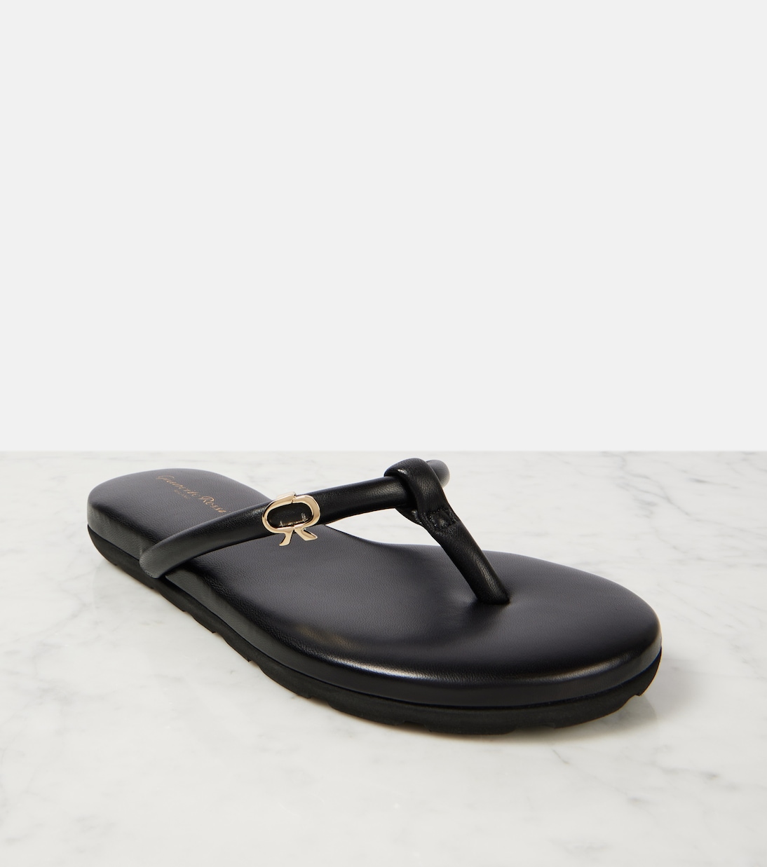 Tongs Juno en cuir | Gianvito Rossi